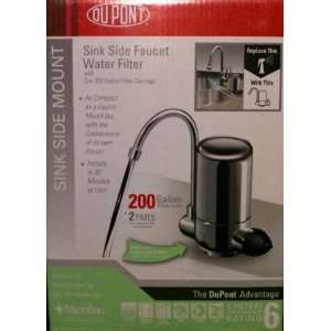 Dupont Sink Side Faucet & Water Filter + 200 Gallon Catridge   Creates 
