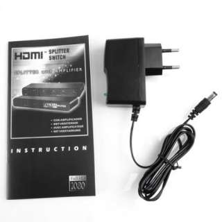 Port HDMI Splitter Switch v1.3b 1080P HDTV 720p PS3  