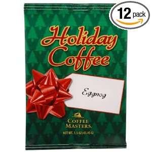 Coffee Masters Perfect Potful Eggnog, 1.5 Ounce Packets (Pack of 12)