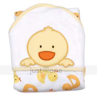  Toddlers Unisex Cotton Wrap Blanket Hooded Bath Towel Robe 3 Patterns