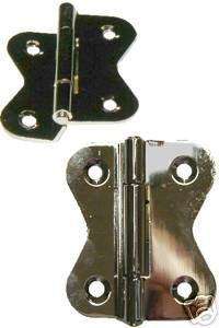 HOOSIER SELLERS BOONE NICKEL PLATED HINGE N1516  