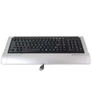  103 Key USB Multimedia Keyboard (Silver/Black 