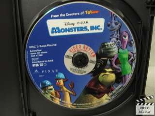 Monsters, Inc. DVD 2 Disc Billy Crystal, John Goodman 786936164886 