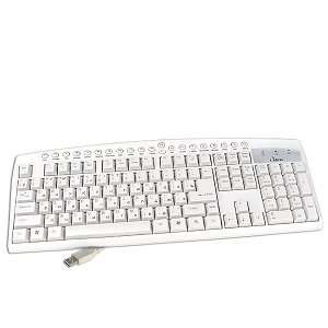    105 Key USB Russian Multimedia Keyboard (Beige) Electronics
