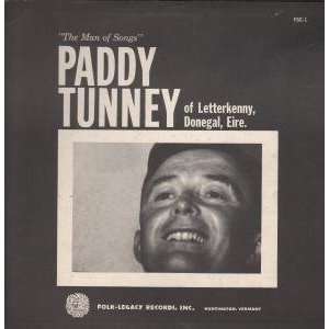  MAN OF SONGS LP (VINYL) US FOLK LEGACY 1962 PADDY TUNNEY Music