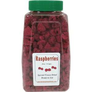 Harmony House Foods Freeze Dried Raspberries, whole (3.5 oz, Quart 