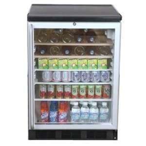   Refrigerator with Glass Door, Front Lock, Full Length Handle & T
