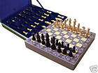 New Large Wood Mother of Pearl Chess Board Game Set