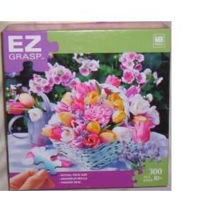    Hasbro EZ Grasp 300 Piece Puzzle   Tulip Basket Toys & Games
