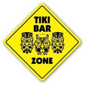  TIKI BAR ZONE Sign xing gift novelty hawaiian tropical 
