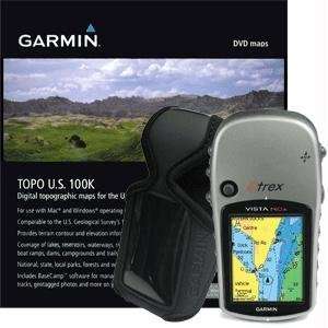 Garmin Vista HCX Outdoor Pack with Topo US 100K   Case   128MB M GPS 