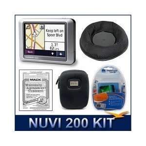  Garmin nuvi 200 Portable GPS Total Peace of mind kit w 