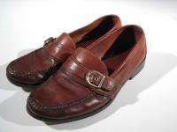 Cole Haan Buckle Full Strap Loafer Mens Brown 10M 10 M  