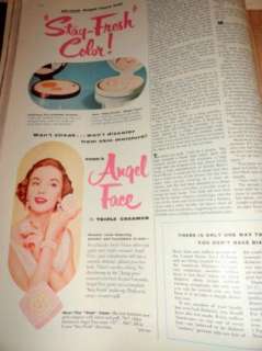 Vintage women magazine Ladies Home JOURNAL 11/1956 50s fashion ads 