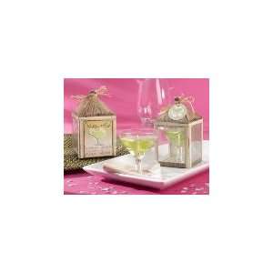 Margarita Glass Gel Candle in Tropical Tiki Hut Gift Box (Set of