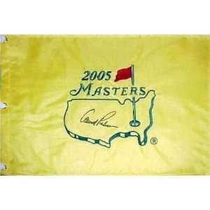   Palmer Autographed 2005 Masters Golf Pin Flag