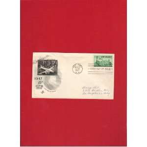  1947 15 Cent Air Mail Stamp Fdc, Dynamic Cachet 