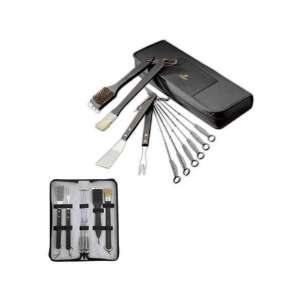 Grill Master   Eleven piece traditional barbecue set, stainless steel 