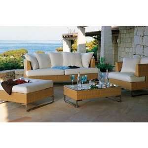 Emu C/6542SET Luxor 3 Seat Outdoor Wicker Sofa Cushions Fabric Color 