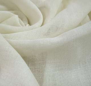 Gauze Cotton upholstery fabric plain curtain Ivory  