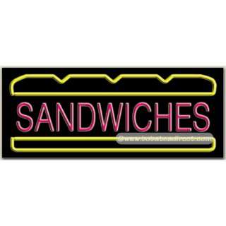 Sandwiches, Logo Neon Sign (13H x 32L x 3D)  Grocery 
