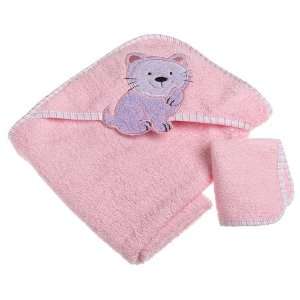  Girls Woven Terry Hooded Towel Baby