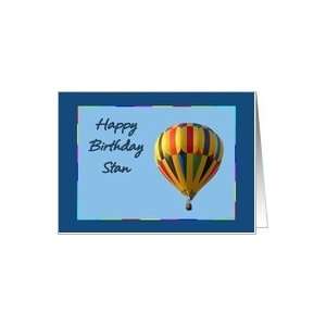  Birthday Hot Air Balloon for Stan Card Health & Personal 