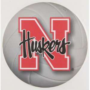  Nebraska Cornhuskers Moveable Volleyball Decal Sports 