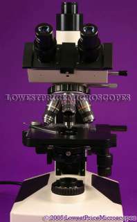 Compound light microscope for use with viewing biological specimens on 