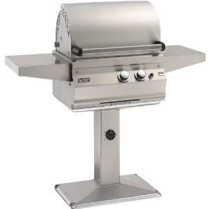   Deluxe All Infrared Natural Gas Grill On Patio Post
