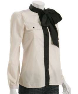 Marc by Marc Jacobs ballet colorblock tie neck blouse   up to 