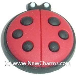  Red Ladybug Shoe Snap Charm Jibbitz Croc Style Jewelry