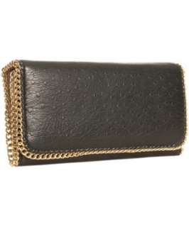 Deux Lux black chain detail Mercer flap wallet   