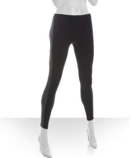 Plan B black stretch legging with faux leather panel