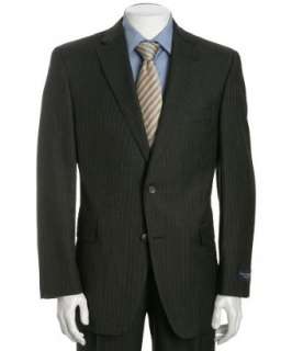 Jack Victor : charcoal pinstripe wool 2 button Vance CT suit with 