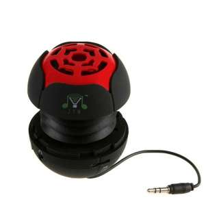   Compact Portable Mini Speaker Black & Red for Laptop, Netbook, iPhone