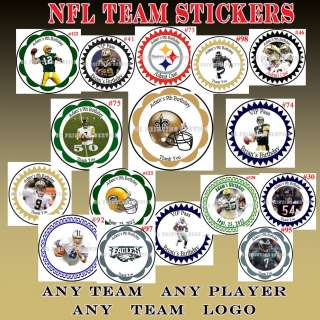 NFL Team Stickers Green Bay Packers New Orleans Saint Pittsburgh 