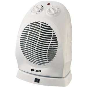  Optimus H 1382 Portable Oscillating Fan Heater With 