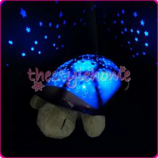 Baby Twilight Turtle Night Light Star Projector Lamp  