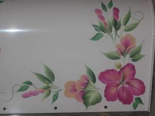 HaND PaiNTeD Tropical Palm Tree Hibiscus Mailbox*  