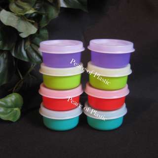   Smidgets Pill Condiments Storage Containers Red Green Purple  