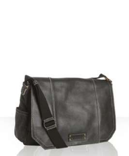 Marc New York black leather and denim messenger bag   up to 70 