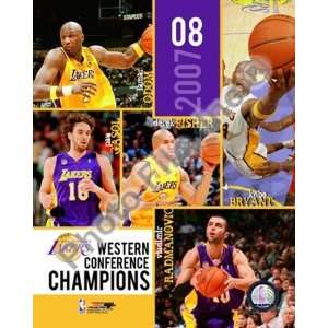 2007 08 Los Angeles Lakers NBA Western Conference Champions Composite 