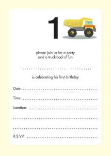 Pack of 10 Childrens Birthday Party Invitations, 1 Year Old Boy   BPIF 
