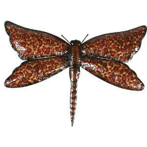   Link Direct J05145 UPS Metal Red Dragonfly Wall Plaque
