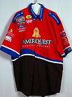   Ameriquest Embroidered NASCAR Race Used Pit Crew Shirt Size Large