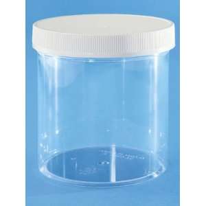  16 oz. Clear Round Wide Mouth Jars   Bulk Pack