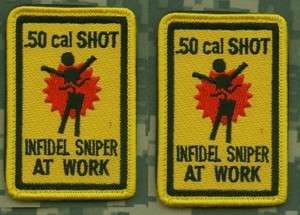   SURVIVAL KIT RACOON CITY ROAD SIGN SNIPER 50 CAL SHOT 2 PATCH  