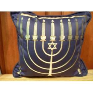  Blue Hanukkah Menorah Throw Pillows 12 x 12 Everything 
