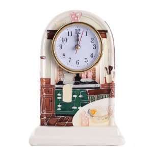 Old Tupton Ware  Hand Painted Country Kitchen Mantel Clock 